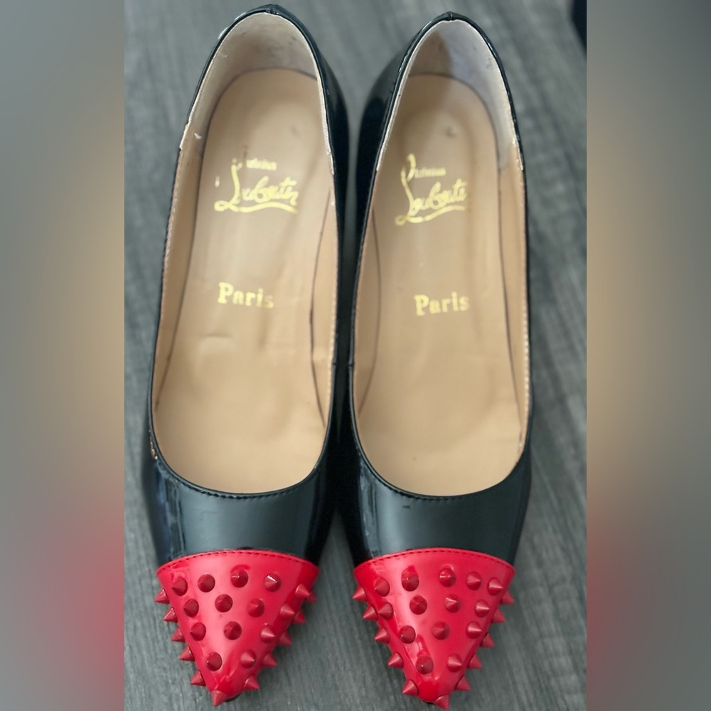 Christian Louboutin Black and Red Heels
